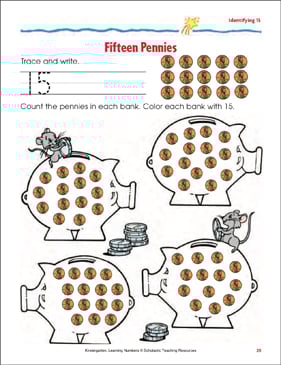 15 Pennies (Analyzing 15) Printable Capabilities Sheets graphic regarding Printable Pennies identified as 15 Pennies (Figuring out 15) Printable Techniques Sheets