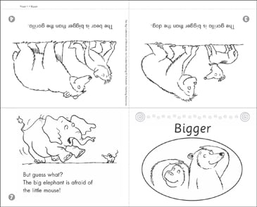 Bigger Mini Book For Guided Reading Level B Printable