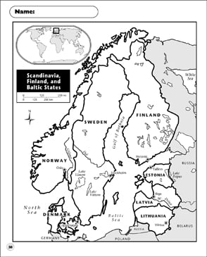Scandinavia, Finland, and Baltic Suggests Map Printable Maps graphic relating to Scandinavia Map Printable identified as Scandinavia, Finland, and Baltic Suggests Map Printable Maps