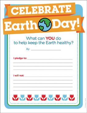 Earth Day Pledge | Printable Skills Sheets