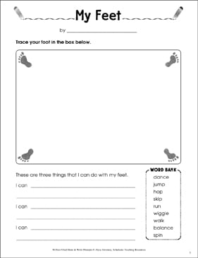 My Feet Draw And Write Prompt My Feet Draw And Write Prompt