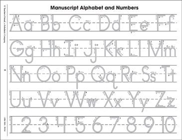Manuscript Alphabet: Handwriting Practice | Printable Skills Sheets