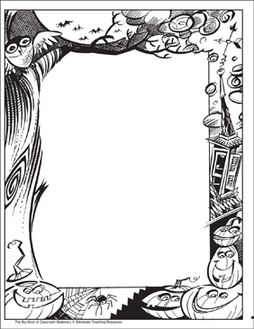 Halloween: Stationery (With or With out Traces) Printable image relating to Halloween Stationery Printable referred to as Halloween: Stationery (With or With out Strains) Printable