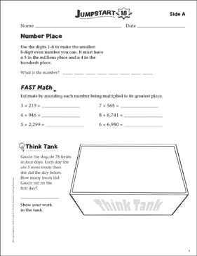 Independent Practice Grade 5 Math Jumpstart 18 Printable Skills Independent Practice Grade 5 Math Jumpstart 18