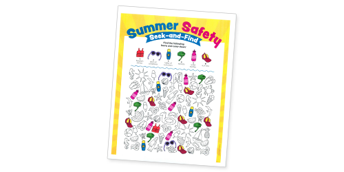 Summer Safety Seek-and-Find