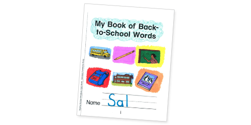 My Book of Back-to-School Words