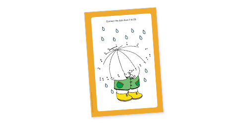 Rain Shower: Connect-the-Dots, Grades Pre-K–1