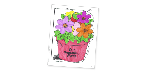 Our Gardening Words: Word Wall