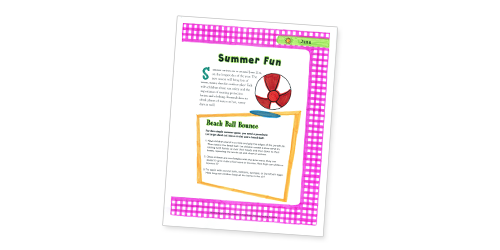 Summer Fun: Early Learning Activities