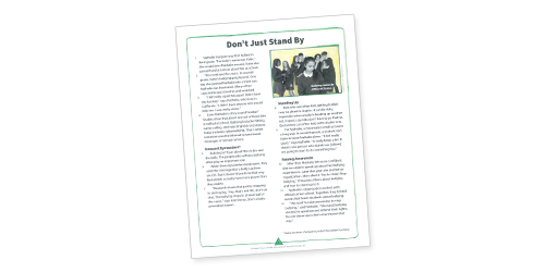 Don’t Just Stand By: Leveled Informational Texts
