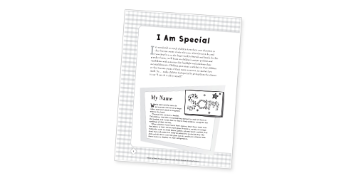I Am Special: Identity Activities