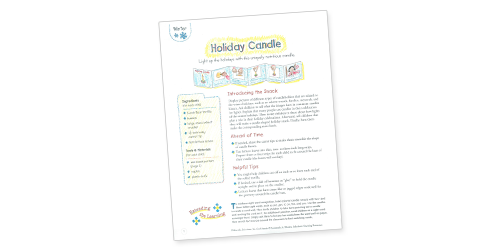 Holiday Candle: No-Cook Snack