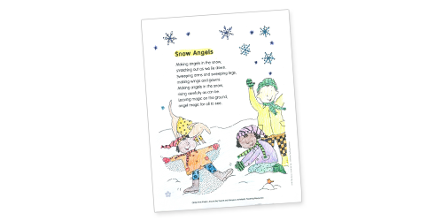 Snow Angels: Poem and Activities