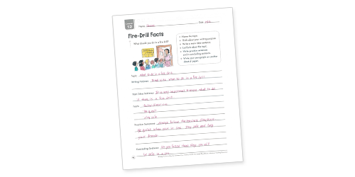 Fire-Drill Facts: Informative Writing Lesson