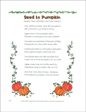 Seed to Pumpkin: Content-Building Learning Song
