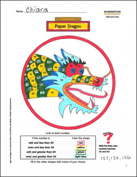 China: Paper Dragon (Odd and Even Numbers)