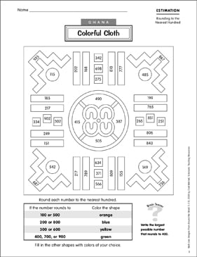Ghana Colorful Cloth Estimation Rounding To The Nearest Hundred