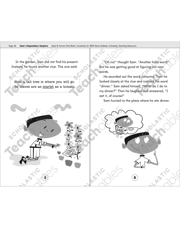 Sam's Stupendous Surprise (Context Clues) | Printable Mini-Books