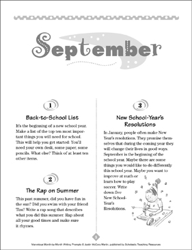 Scholastic hot sale writing prompts