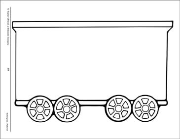 train box cars coloring pages