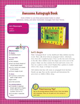 Incredible Autograph E-book: Social Research Artwork Match photograph regarding Printable Autograph Book for Students referred to as Astounding Autograph Reserve: Social Scientific tests Artwork Video game