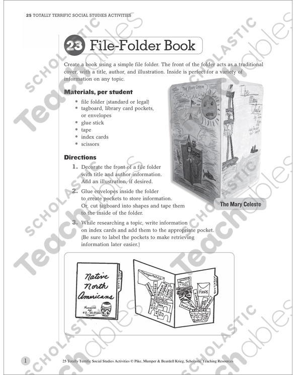 Make Books from FileFolders & Sacks(Scholastic); Crafts From Tubes &  PaperPlates