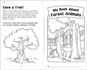 My Book of Forest Animals: Nonfiction Read & Write Booklet | Printable  Mini-Books