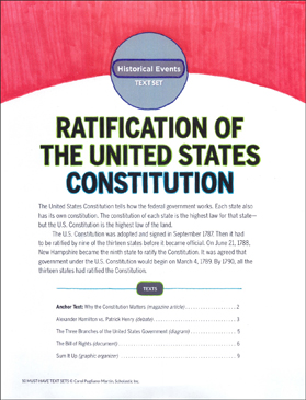 Ratification of the U.S. Constitution: Text Set