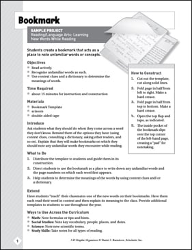 Bookmark: 3-D Graphic Organizer