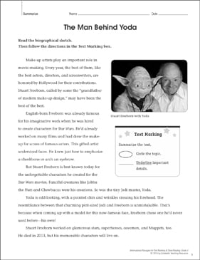 summarizing worksheets and practice for stories reading passages for kids