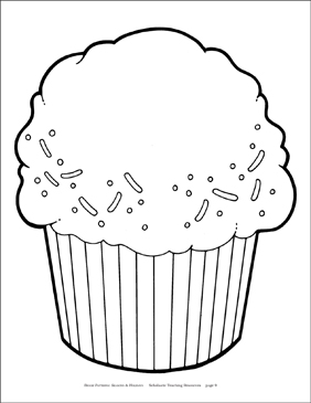 Cupcake Birthday Chart Template