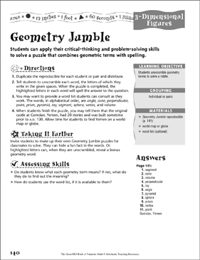 Geometry Jumble (3-Dimensional Statistics) Printable Online games picture relating to Printable Jumble Puzzles identified as Geometry Jumble (3-Dimensional Stats) Printable Online games