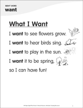 My Bunny: Poem for Sight Word “he”