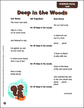 Deep in the Woods (-unk): Poem & Word Ladders