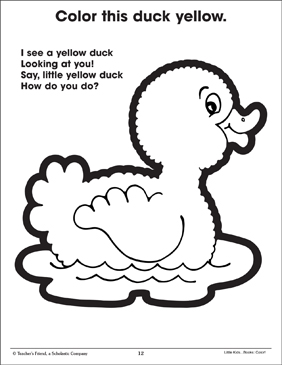 Color Yellow Pages Coloring Pages
