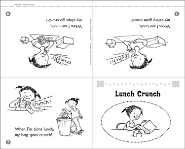 Level C Mini Book Lunch Crunch Printable Mini Books