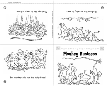Level C Mini Book Monkey Business Printable Mini Books