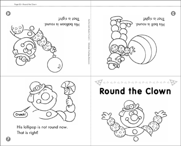 Level C Mini Book Round The Clown Printable Mini Books Level C Mini Book Round The Clown Printable Mini Books
