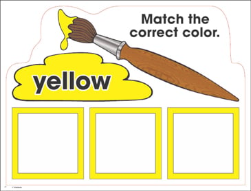 Color, Match and Write Worksheet