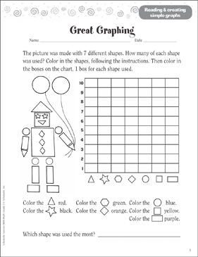 Great Graphing (Reading & Creating Simple Graphs) | Printable Skills Sheets