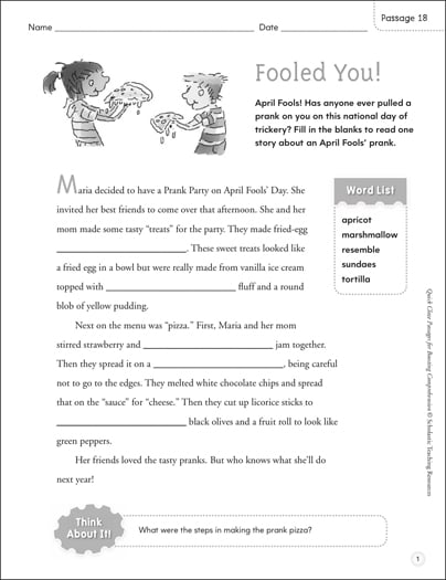 April Fool's Day Coloring Pages Set, April Fool's Day Coloring Sheets for  Kids