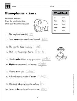 homophones grade 1 collection printable differentiation collections