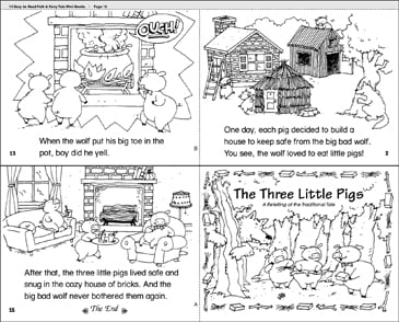 three little pigs story printable