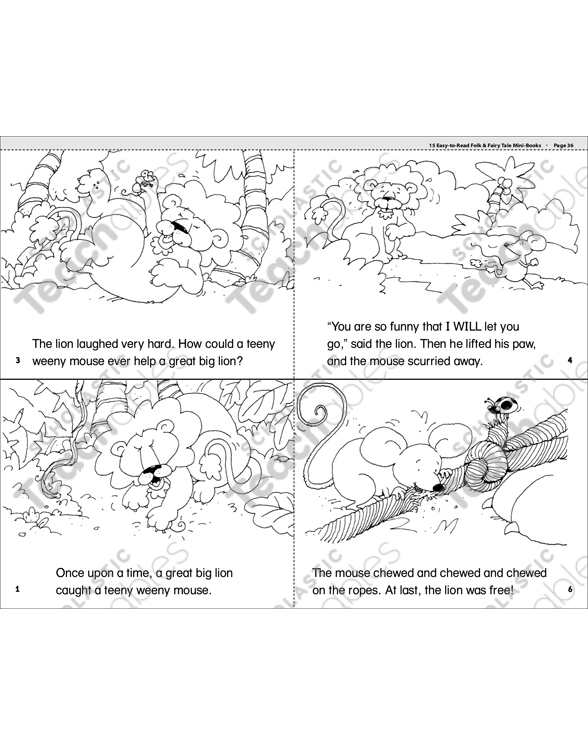 The Lion And The Mouse Printable Mini Books