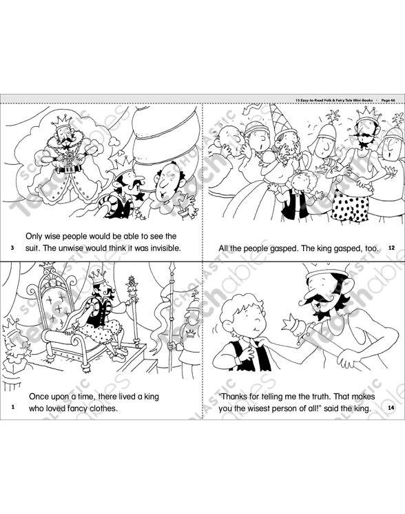 The Emperor S New Clothes Printable Mini Books