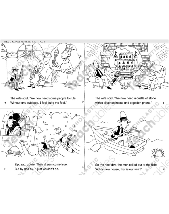 The Fisherman And His Wife Printable Mini Books