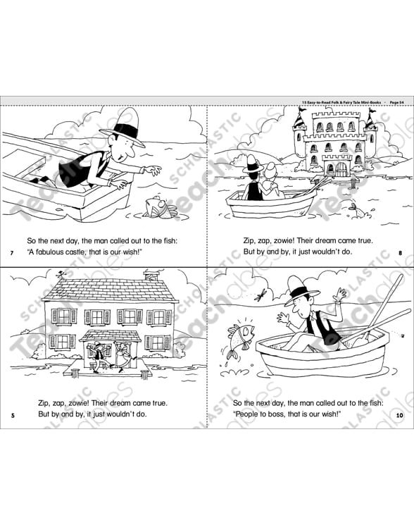 The Fisherman And His Wife Printable Mini Books