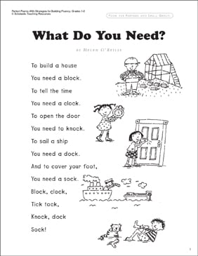 Rags: Read-Aloud Poem | Printable Texts