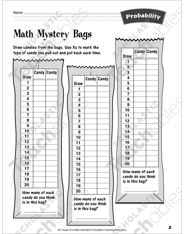 Mystery Bag Number Activities - Mr Elementary Math