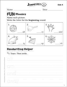 Independent Practice: Grade 1 Reading Jumpstart 26